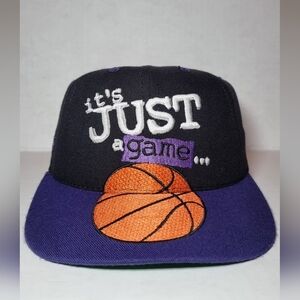 Nwot Vintage 90s Its Just A Game Basketball Hat Cap Snapback NBA Made In USA 🔥